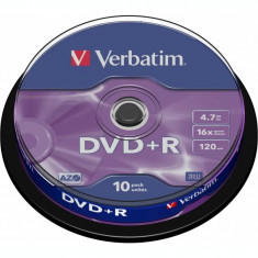 DVD+R VERBATIM 4.7GB 120min viteza 16x 10 buc Single Layer spindle &amp;amp;quot;Matt Silver&amp;amp;quot; &amp;amp;quot;43498&amp;amp;quot; 951763 foto