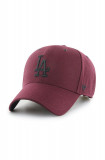 47brand șapcă MLB Los Angeles Dodgers culoarea violet, cu imprimeu, 47 Brand