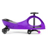Bobo Car pentru copii cu roti LED violet, 3+ ani, 120 kg, volan 360&deg;