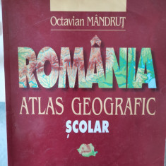 Romania Atlas Geografic Scolar de Octavian Mandrut