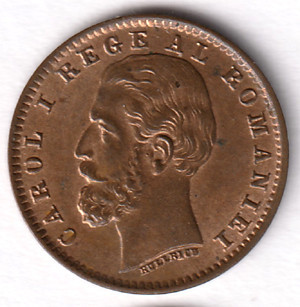 * Moneda 1 ban 1900 &amp;quot;O&amp;quot; intrerupt 1612 foto