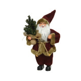 Cumpara ieftin Figurina - Santa Polyester Tree - Oxblood | Kaemingk