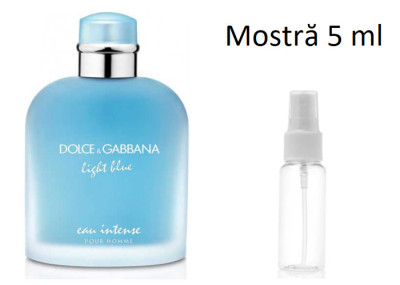 Mostră parfum 5 ml Dolce&amp;amp;Gabbana Light Blue Eau Intense Pour Homme foto