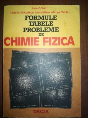 Formule, tabele, probleme de chimie fizica- Gavril Niac, Valerian Voiculescu foto