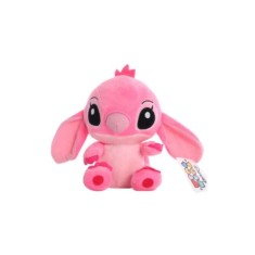 Jucărie de pluș de la Lilo și Stitch, pluș moale, &icirc;nălțime 25 cm, roz