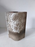 Vaza ceramica vintage Fat Lava CARSTENS Atelier Mid Century, anii 60, forma deosebita, 25cm inaltime x 17 cm latime, West Germany