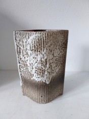 Vaza ceramica vintage Fat Lava CARSTENS Atelier Mid Century, anii 60, forma deosebita, 25cm inaltime x 17 cm latime, West Germany foto