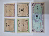 Cumpara ieftin Bancnote Italia 1943, Ocupatia Aliata, 1L, 2L, 5L, 10L, 100L - Numismatica Europa