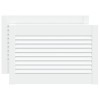 Usi dulap design lambriu 2 buc. alb 39,5x59,4 cm lemn masiv pin