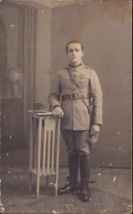 HST P1357 Poză gradat rom&amp;acirc;n decorat Crucea comemorativă cu 2 barete foto