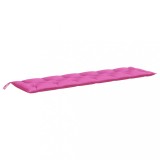 Cumpara ieftin Perna pentru banca de gradina, roz, 200x50x7 cm, textil
