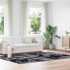 vidaXL Covor shaggy cu pom &icirc;nalt, NAVARRA, gri &icirc;nchis, 200x290 cm