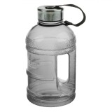 Sticlă Apă Sport, Model cu M&acirc;ner, Capacitate 1L, Culoare Gri, Plastic, Capac Metalic, Oem