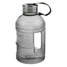 Sticlă Apă Sport, Model cu M&acirc;ner, Capacitate 1L, Culoare Gri, Plastic, Capac Metalic