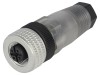Conector M12 Mamă 4 Pini IP67 Hirschmann, Montare Cablu, Orientare Dreapta, Polarizare Cod A, 4A