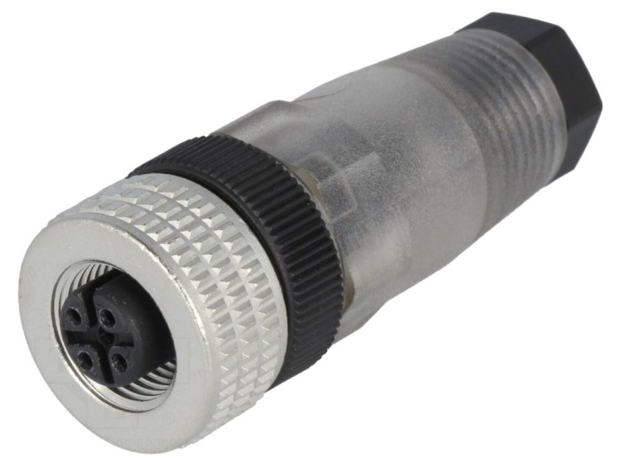 Conector M12 mamă 4 pini IP67