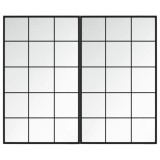 Cumpara ieftin Oglinzi de perete, 2 buc., negru, 100x60 cm, metal