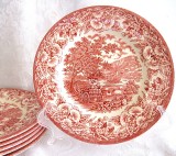 SET FARFURII IRONSTONE ANGLIA MODEL COUNTRY LIFE - SET FARFURII TORT / MIC DEJUN 19.5 CM