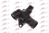 Flansa lichid racire Audi A4 2000-04, 2004-07, A6 2001-04; VW Passat B5 2000-05; motor 2.0; 06B121132C; 06B121132D; SRLine, aftermarket