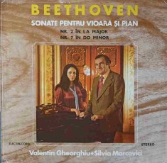 Disc vinil, LP. SONATE PENTRU VIOARA SI PIAN NR.2 IN LA MAJOR. NR.7 IN DO MINOR-LUDWIG VAN BEETHOVEN, VALEN-286059