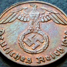 Moneda istorica 1 REICHSPFENNIG - GERMANIA NAZISTA, anul 1938 E *cod 1921