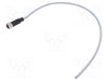 Conector M12 mufă mamă 3 pini drept cod A DeviceNet CANopen HARTING cu cablu 0.5m PVC