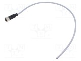 Conector M12 mufă mamă 3 pini drept cod A DeviceNet CANopen HARTING cu cablu 0.5m PVC