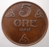 7.956 NORVEGIA 5 ORE 1937