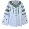 Bluza dama tip ie D24, alb/verde , marimea 2XL