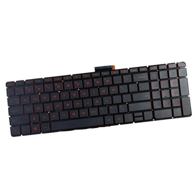 Tastatura Laptop, HP, Pavilion 250 G6, 256, 17-G, 17AB, M6-AR, M7-N, iluminata, rosie, layout US foto