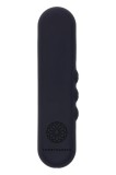 Vibrator Mini Pivot Flat Bullet, 5 Viteze, Silicon, USB, Negru, 10 cm