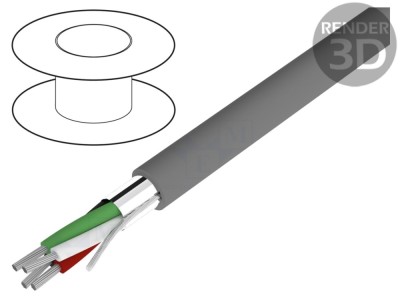Cablu ecranat 4x22AWG PVC foto