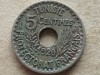 TUNISIA-5 CENTIMES 1920, Africa, Nichel
