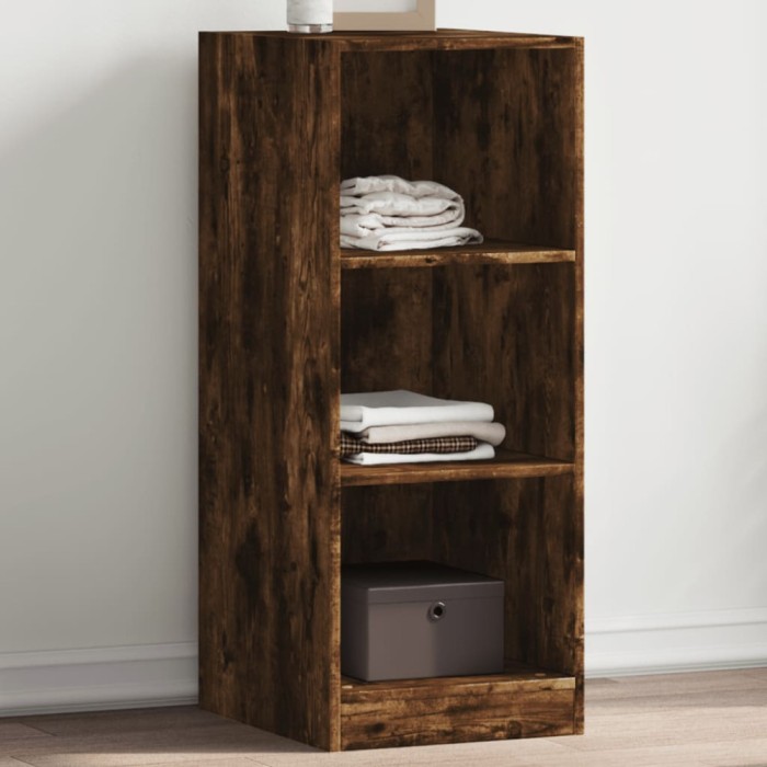 Gossi dulap, stejar fumuriu, 48x41x102 cm, lemn prelucrat