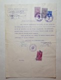 Certificat etnic german Timișoara 1941 &ndash; Primarul Hans Jung, 4 timbre fiscale