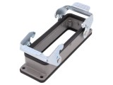 Carcasă HDC D24B drept IP65 gri pentru conectori