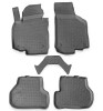 Covorase Auto Cauciuc Premium Stil Tavita Seat Toledo 3 III 2004-2009 Negru Fara Miros