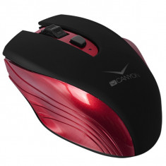 Mouse wireless Canyon reincarcabil, Rosu foto