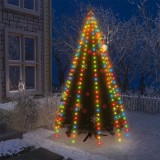 VidaXL Instalație brad de Crăciun cu 300 LED-uri multicolor 300 cm