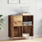 vidaXL Dulap de discuri, stejar artizanal 84,5x38x90 cm lemn prelucrat