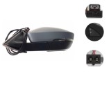 Oglinda exterioara Skoda Superb (3v), 05.2015-06.2024, stanga, reglaj electric; grunduita; incalzit; sticla convexa; geam cromat; rabatabil; 16 gauri