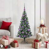 VidaXL Pom de Crăciun artificial pre-iluminat Verde 120cm PVC și Metal 3396742