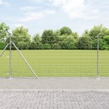 vidaXL Gard pentru c&acirc;mp 1.2x25 m din oțel zincat