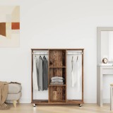 vidaXL Dulap Lemn Vechi, 102x38x110cm, Maro, Lemn Masiv, Stil Rustic, 3 Rafturi, Sifonier Dormitor