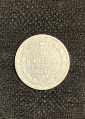 Moneda 20 copeici 1871 Rusia argint