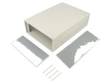 Carcasă ABS gri deschis de dimensiuni 200mm x 280mm x 80mm