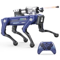 Robot Caine Inteligent iUni 8020 cu Lansator Sageti, Control Telecomanda, Comenzi Vocale, Programare Miscari