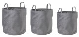 Cumpara ieftin Set 3 cosuri depozitare textil gri Averill 30x30 cm, 34x34 cm, 38x38 cm
