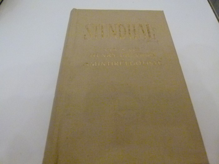 Amintiri egoiste -Stendhal