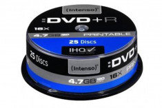 Mediu optic Intenso DVD-R 4.7GB 16x 25 bucati Printabil foto